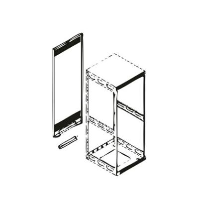 Rear Access Panel 14RU Black